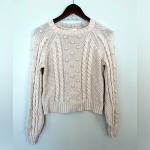 Women’s sweater- Small- cropped cream
Color with bobbles